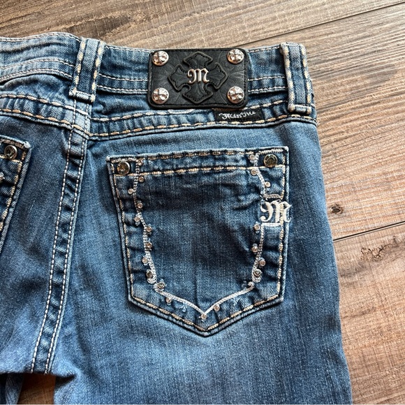 Miss Me Embellished Blue Jeans - Picture 1 of 9